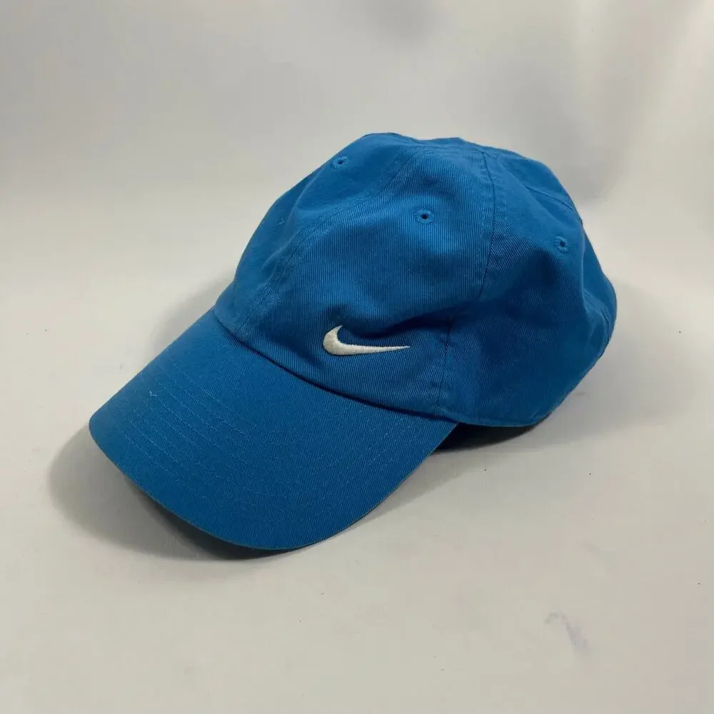 Nike Swoosh Baseball Cap Blue One Size Sports Active Casual Classic